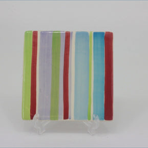 RPW305 - Whittards - Coaster (Multi Coloured Stripes)
