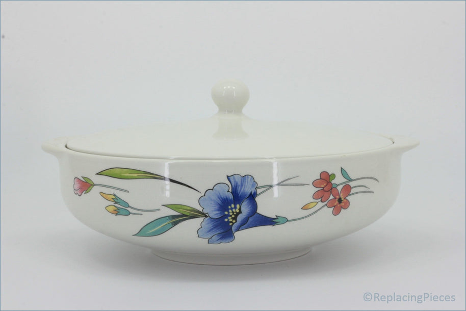 Woods - Alpine Meadow - Lidded Vegetable Dish (Plain Lid) 