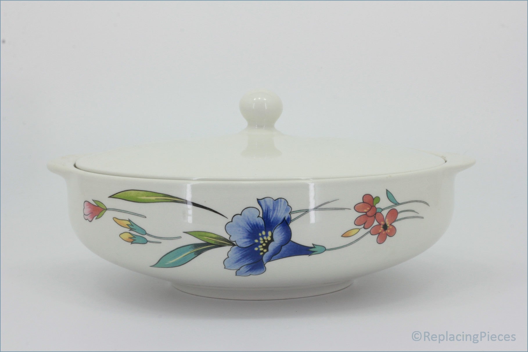 Woods - Alpine Meadow - Lidded Vegetable Dish (Plain Lid) 