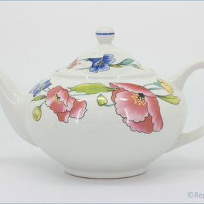 Woods - Alpine Meadow - Teapot - Teapot with floral design on a white background