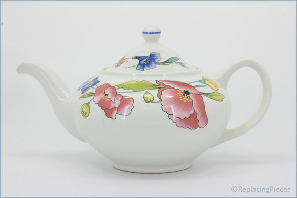 Woods - Alpine Meadow - Teapot - Teapot with floral design on a white background