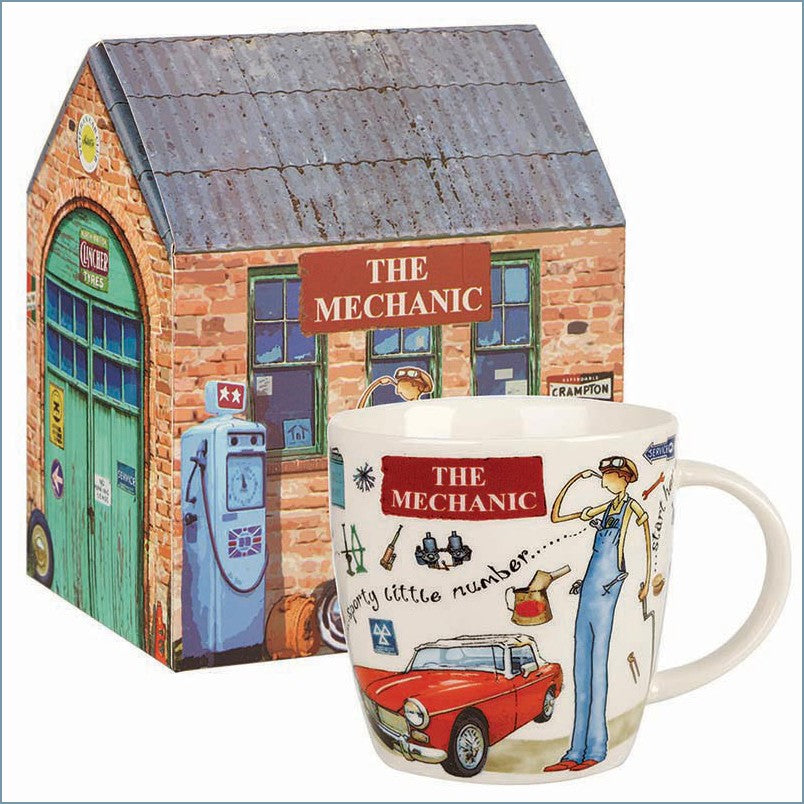 Queens By Churchill - At Your Leisure - The Mechanic Mug In Giftbox - New