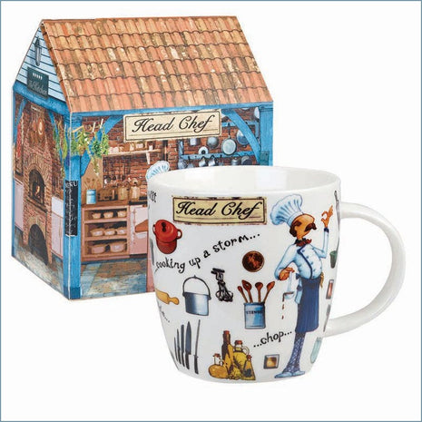 Queens By Churchill - At Your Leisure - Head Chef Mug In Giftbox - New