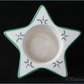 Spode - Christmas Tree - Star Shaped Candle Holder
