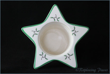 Spode - Christmas Tree - Star Shaped Candle Holder