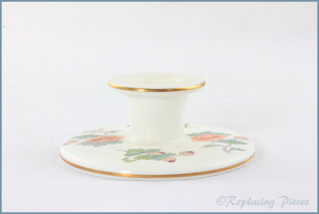 Wedgwood - Kutani Crane (Brown Edge) - Low Candlestick
