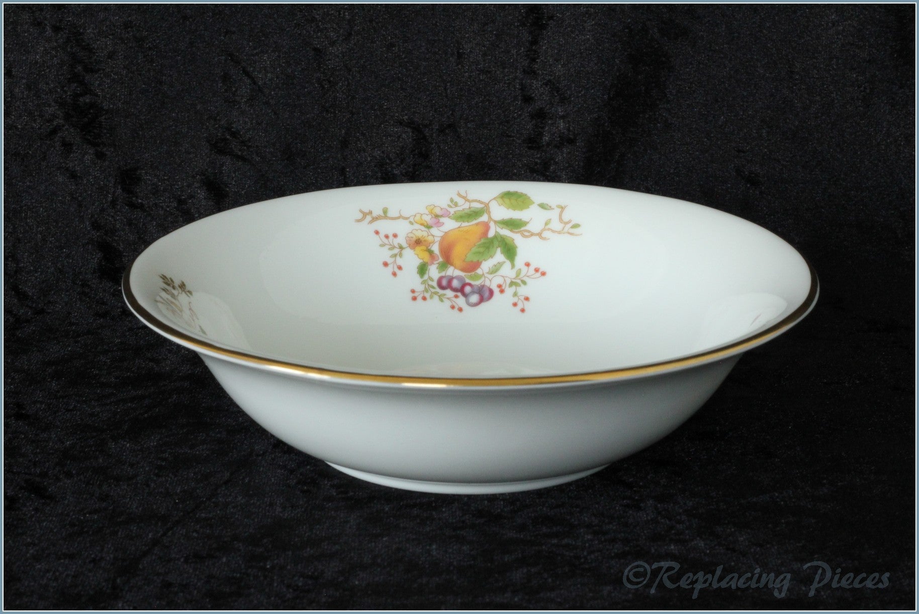 Coalport - Wenlock Fruit (Gold Edge) - Cereal Bowl