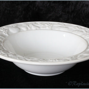 Marks & Spencer - White Embossed - Cereal Bowl