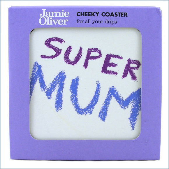 Queens - Jamie Oliver Cheeky Mugs - Super Mum Coaster