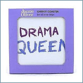 Queens - Jamie Oliver Cheeky Mugs - Drama Queen Coaster