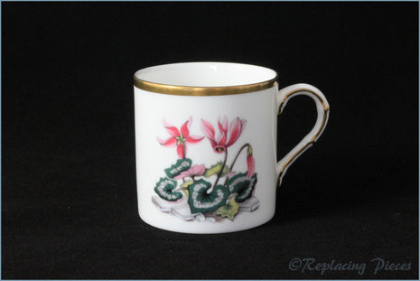 Royal Worcester - Alpine Flowers - Coffee Can (Pink)