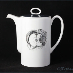 Susie Cooper - Black Fruit - Coffee Pot (Strawberry)
