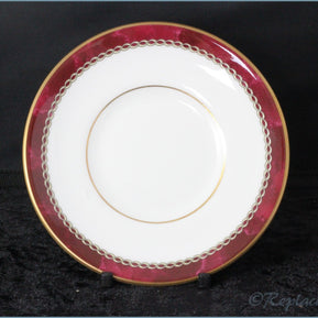 Royal Worcester - Medici (Ruby) - Coffee Can Saucer