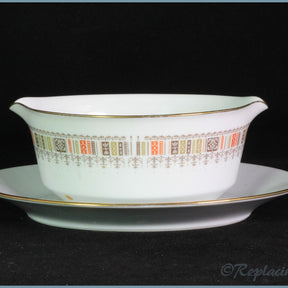 Noritake - Shastra - Gravy Boat & Stand
