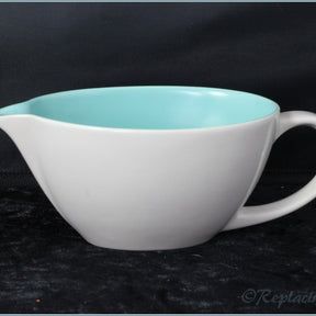 Poole - Mushroom & Ice Green - Gravy Boat