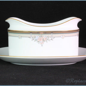 Noritake - Blossom Mist - Gravy Boat & Stand