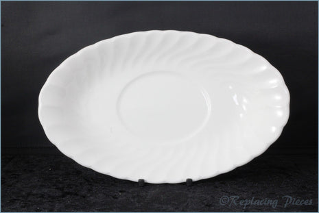 Wedgwood - Candlelight (No Backstamp) - Gravy Boat Stand ONLY