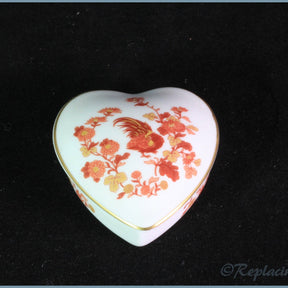 Wedgwood - Golden Cockerel - Heart Shaped Lidded Box