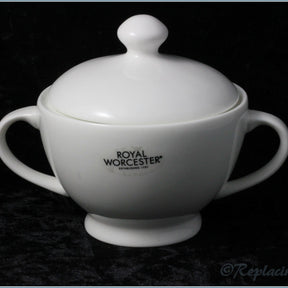 Royal Worcester - Serendipity (White) - Lidded Sugar Bowl