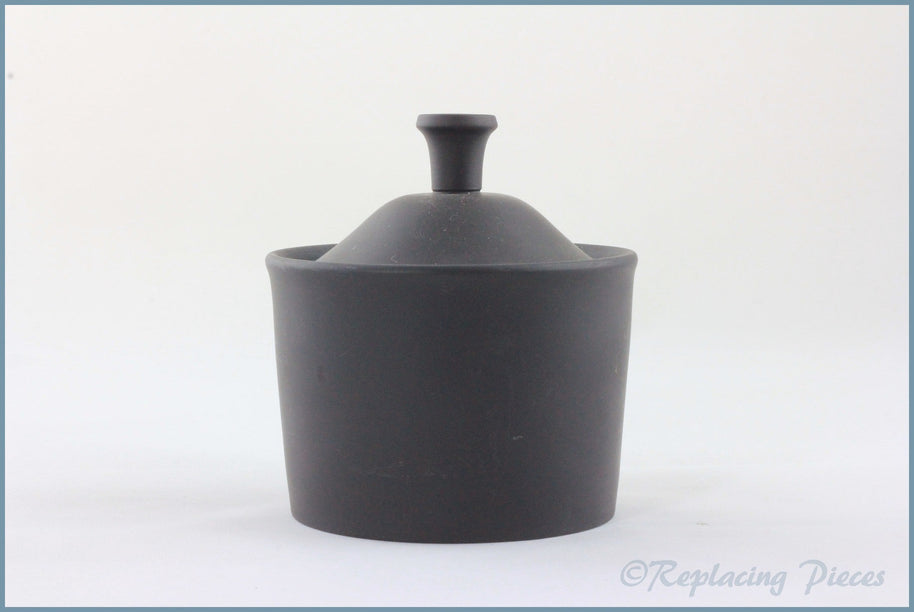 Wedgwood - Black Basalt - Lidded Sugar Bowl