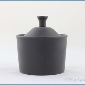Wedgwood - Black Basalt - Lidded Sugar Bowl