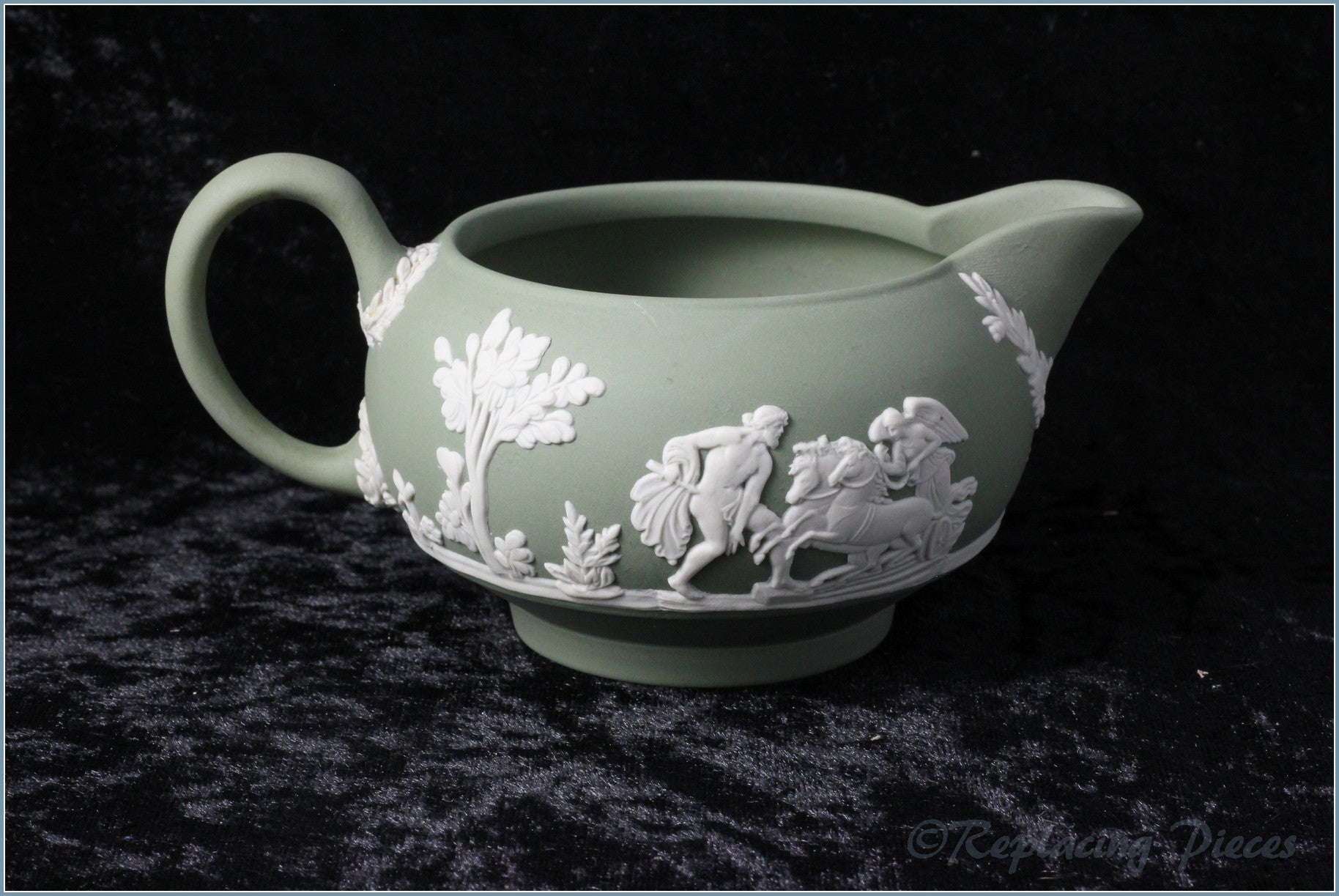 Wedgwood - Jasperware (Sage Green) - Milk Jug - WWJWG4