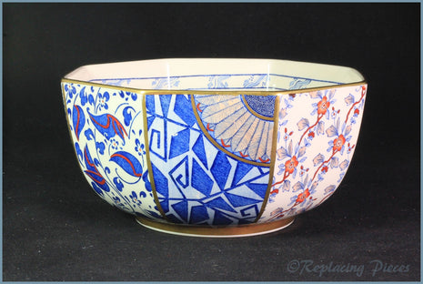 Masons - Applique Blue - 7 5/8" Octagonal Bowl