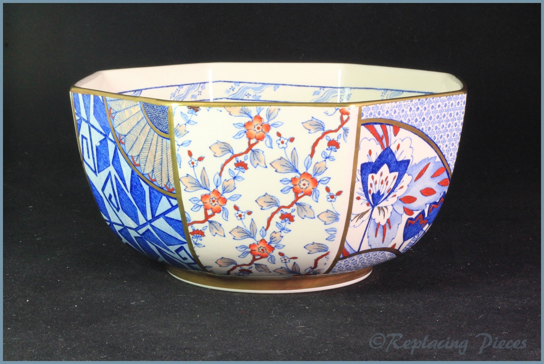 Masons - Applique Blue - 7 5/8
