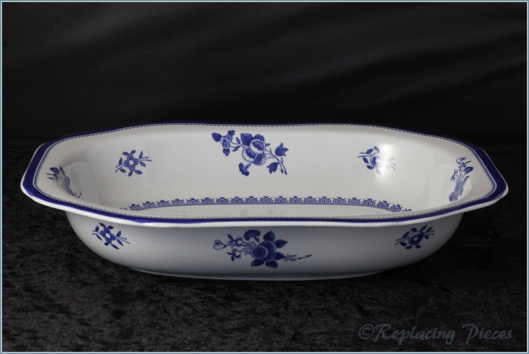 Spode - Gloucester Blue - Open Vegetable Dish