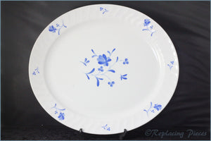 Royal Worcester - Blue Bow - 14" Oval Platter