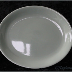Poole - Celadon Green - Oval Platter (small)