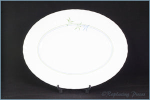 Royal Worcester - Green Bamboo - 13 3/4" Oval Platter