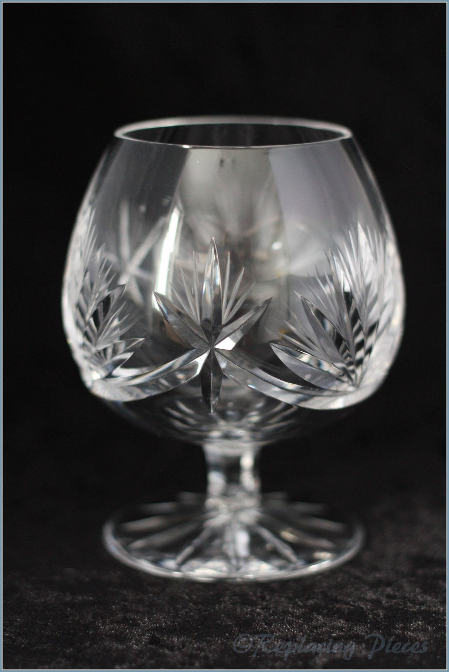 Pair Of Crystal Brandy Balloons