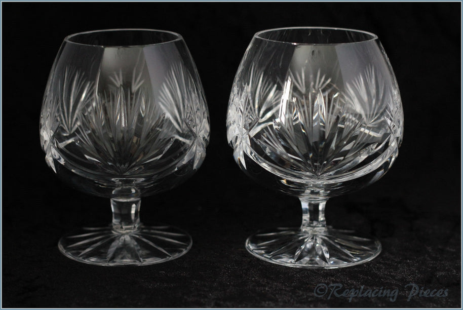 Pair Of Crystal Brandy Balloons