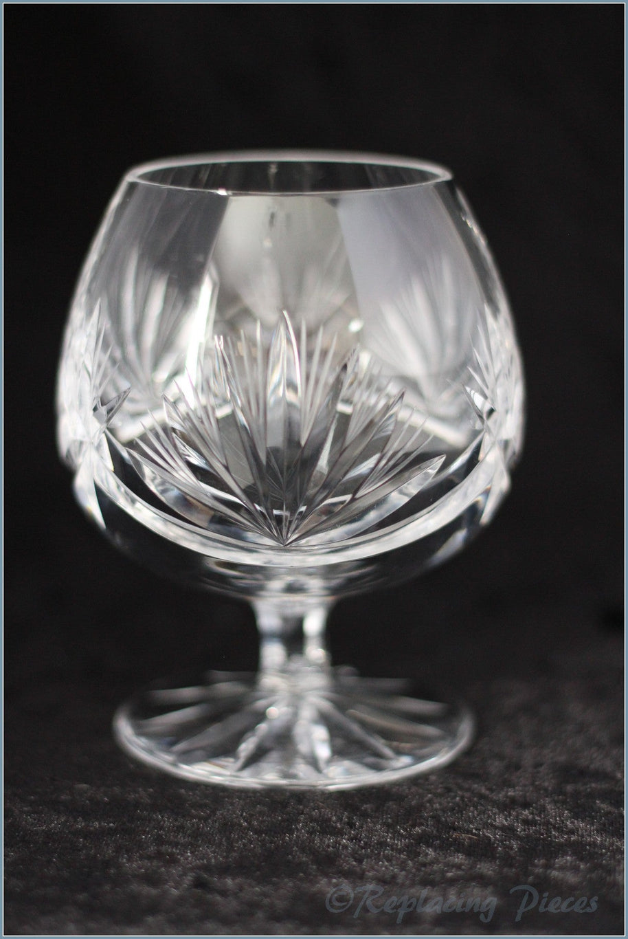 Pair Of Crystal Brandy Balloons