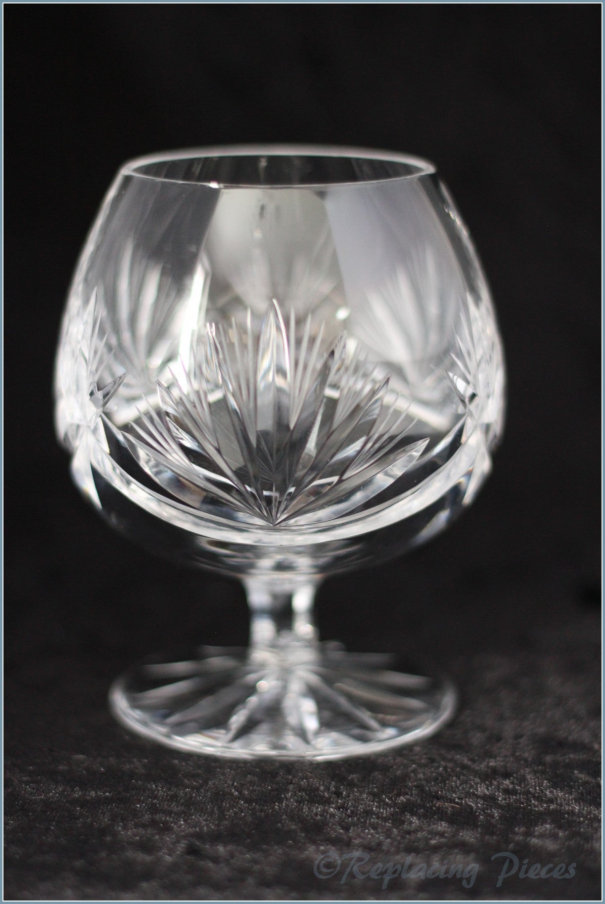 Pair Of Crystal Brandy Balloons