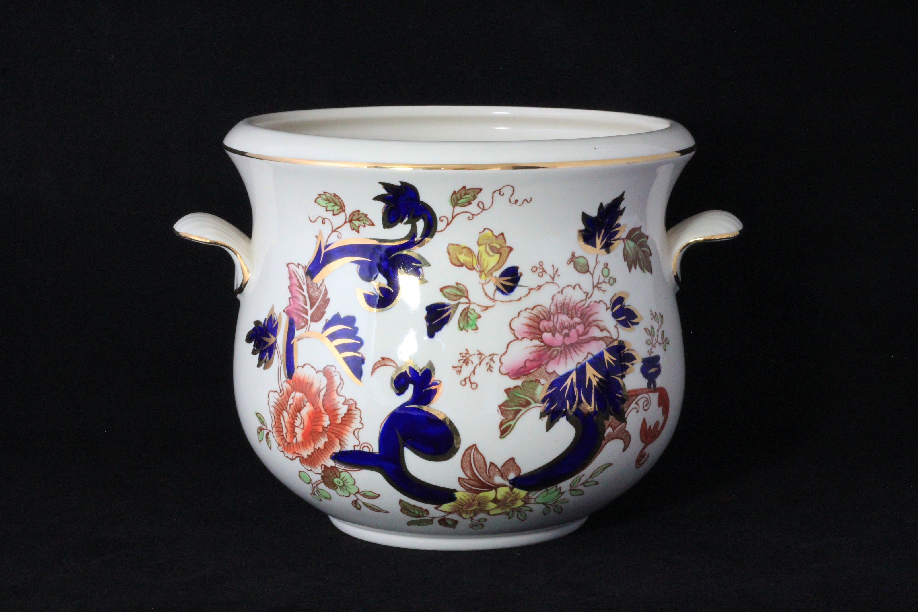 Masons - Mandalay Blue - Handled Planter (large)