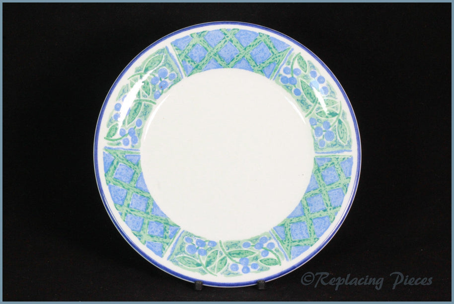 Staffordshire - Blueberry & Trellis - 7" Side Plate