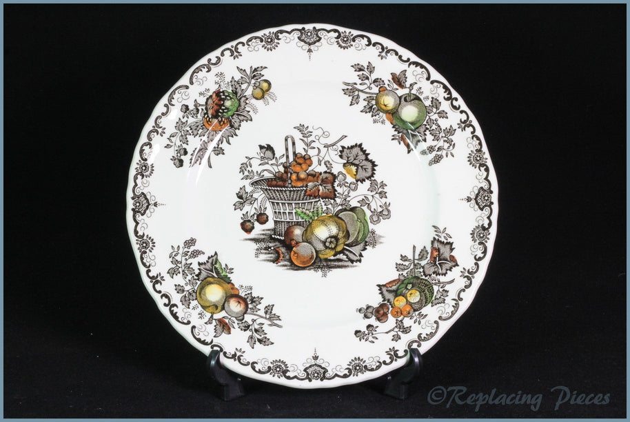 Masons - Fruit Basket Brown - 7 7/8" Salad Plate