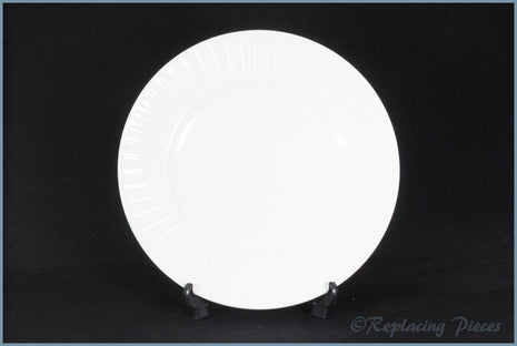 Wedgwood - Night & Day - 8 1/4" Salad Plate (White-Ribbed)