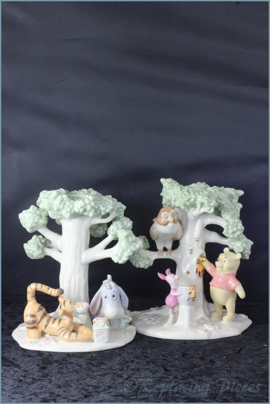 Lenox - Winnie The Pooh - Poohs Picnic Candlesticks (Pair)