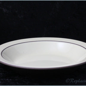 Hornsea - Cornrose - Rimmed Soup Bowl