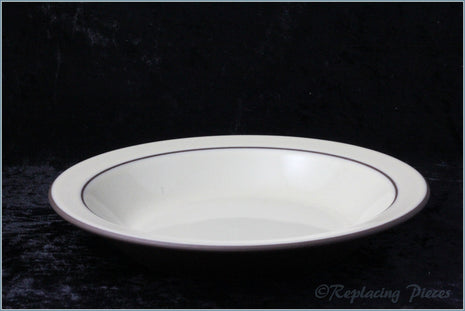 Hornsea - Cornrose - Rimmed Soup Bowl