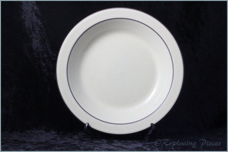 Hornsea - Cornrose - Rimmed Soup Bowl