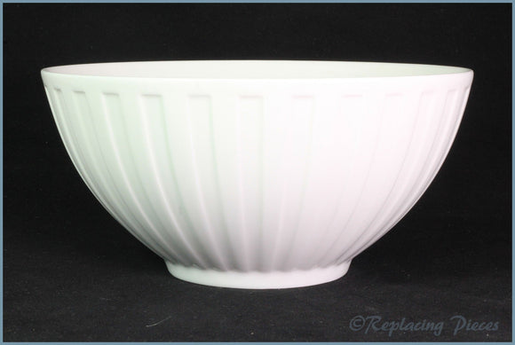 Wedgwood - Night & Day - Salad Serving Bowl (White-Ribbed)