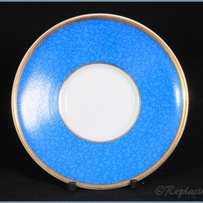 Royal Worcester - Celebration Of HRH 80th Birthday - Coffee Saucer (Blue)