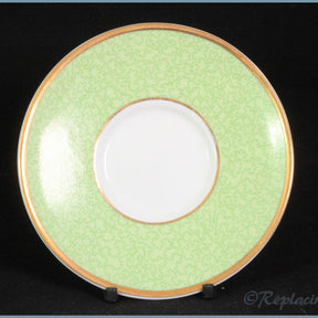 Royal Worcester - Celebration Of HRH 80th Birthday - Coffee Saucer (Green)