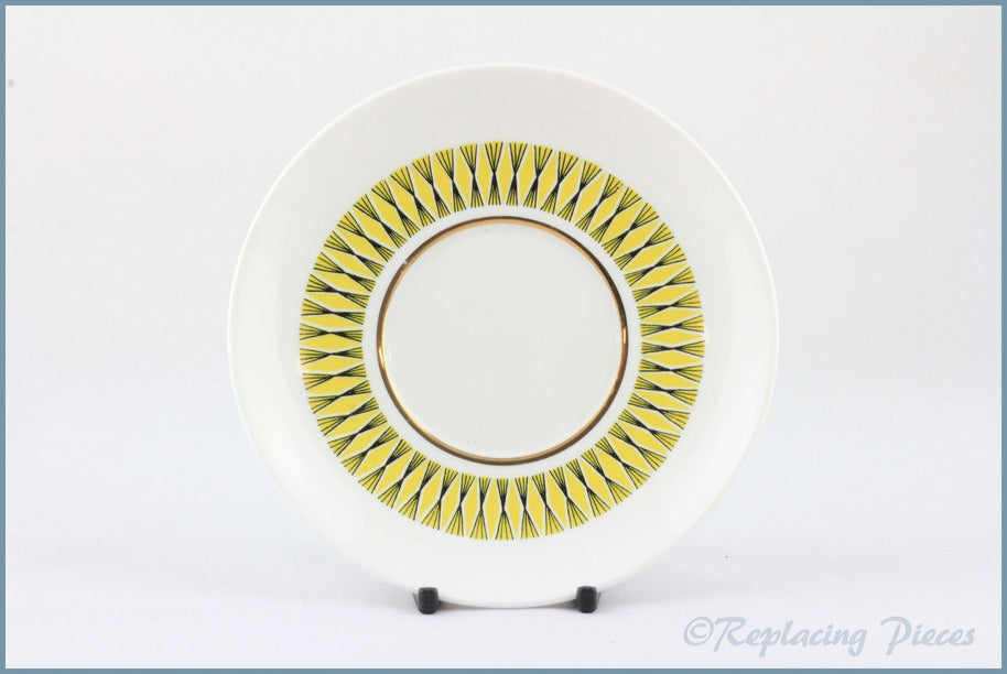 Elizabethan - Calypso - Coffee Can Saucer (Yellow)