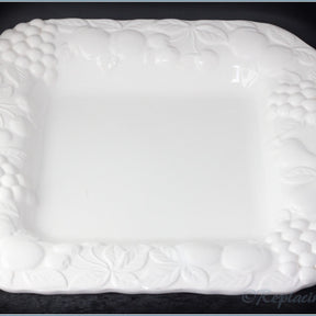 Marks & Spencer - White Embossed - Square Serving Dish