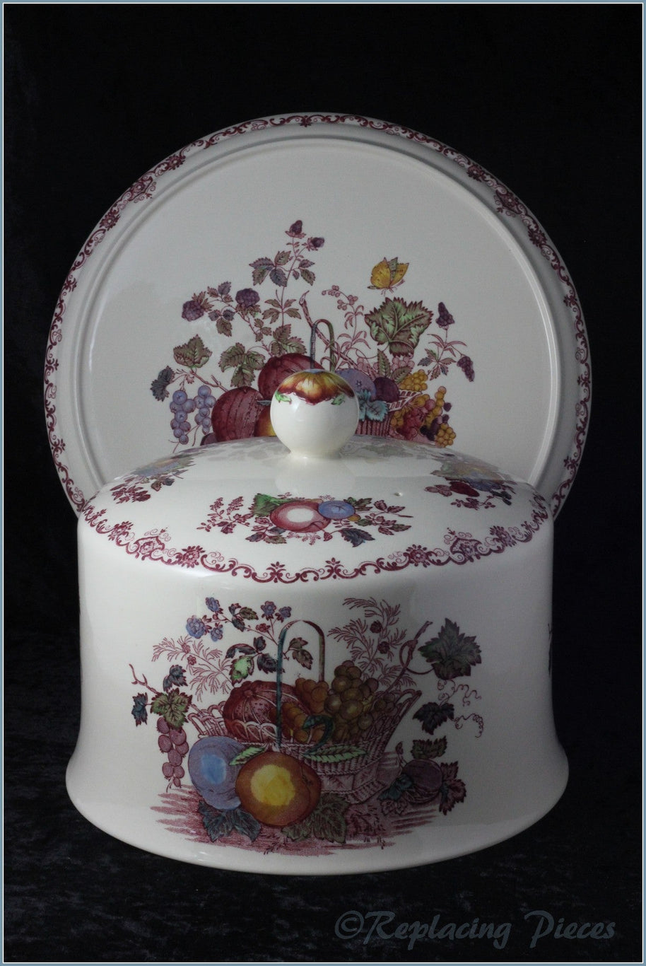 Masons - Fruit Basket Pink - Stilton Dome